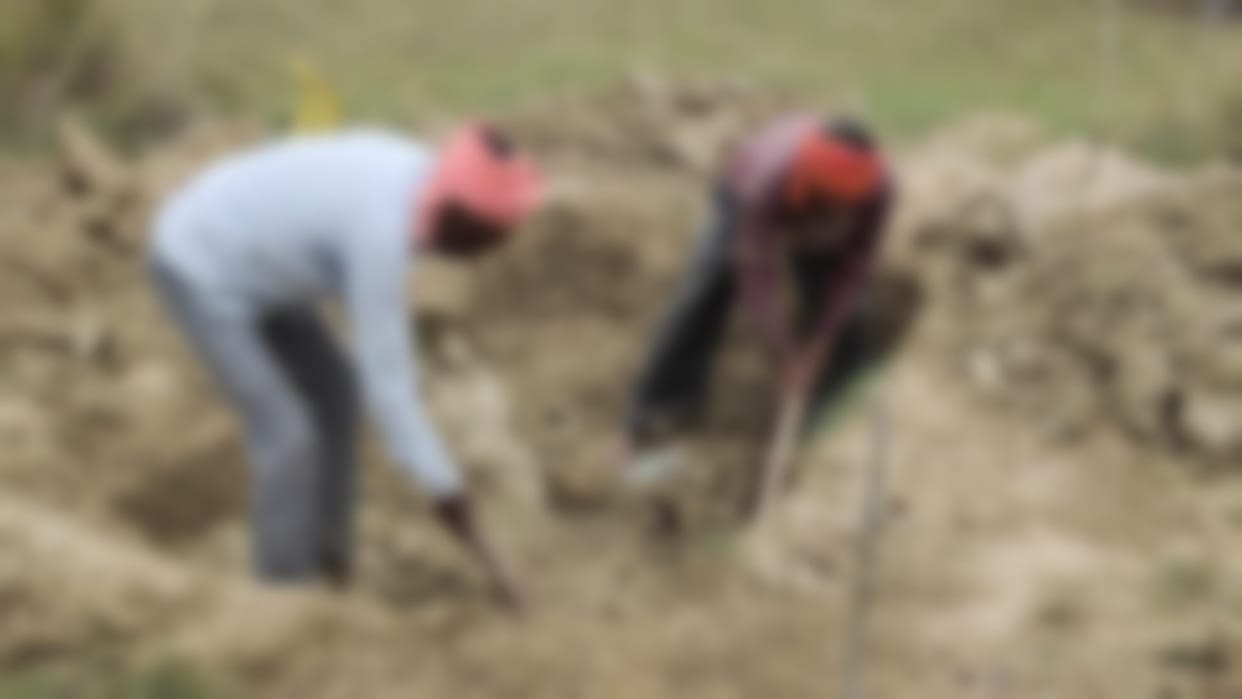 A family was stopped from digging a grave in a mosque in the village of Baghpat