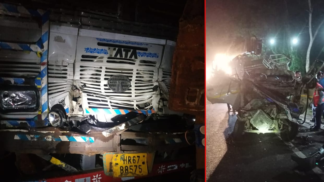 two died after pickup collided in trailer in Basti
