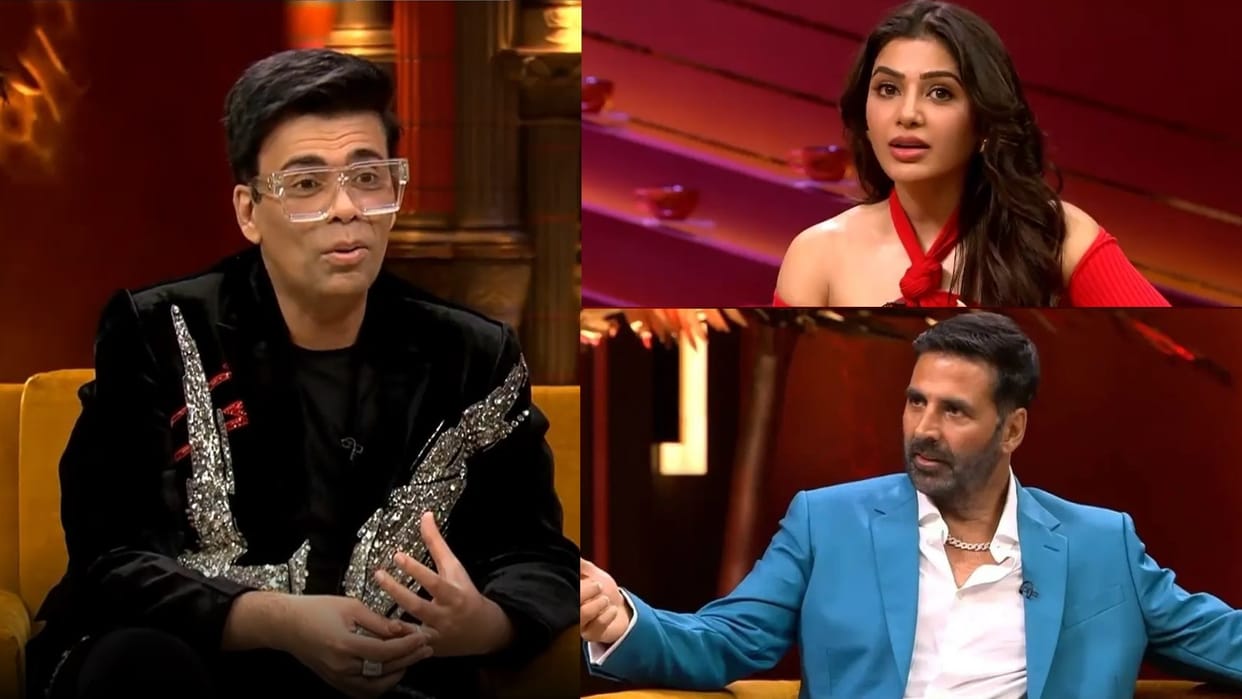 Koffee With Karan 7: Karan Johar tells about his lonely love life infront of akshay kumar and samantha ruth pr