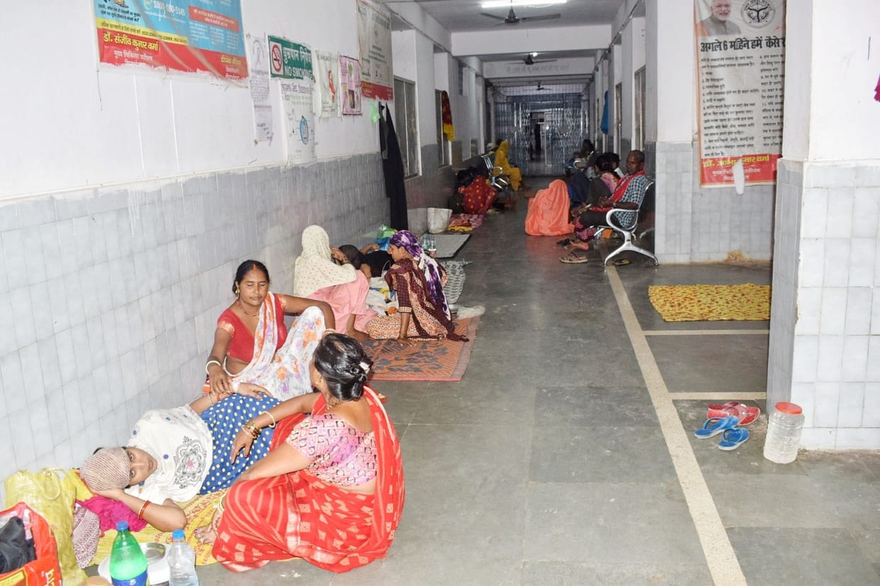 attendent getting sick in district hospital