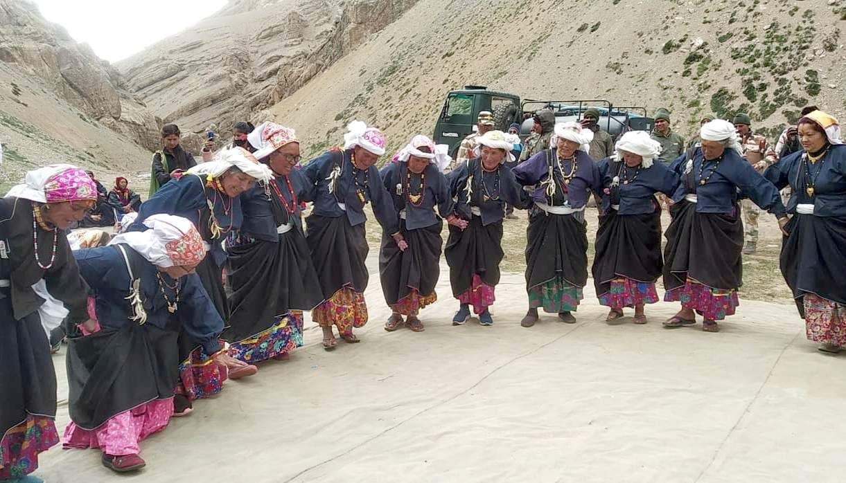 A team of local people reached Parvati Kund on Indo-Tibetan border