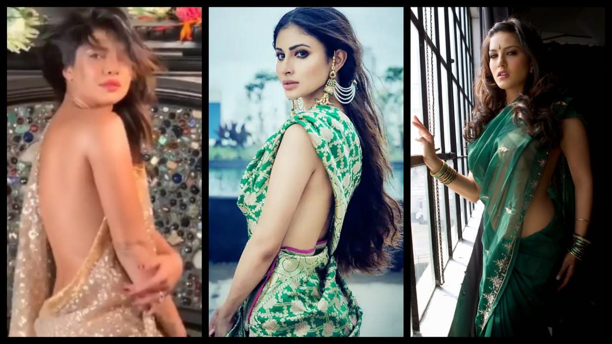 These Actresses Wears Saree Without Blouse for Photoshoot See Full List Here Aishwarya Rai Urfi Javed