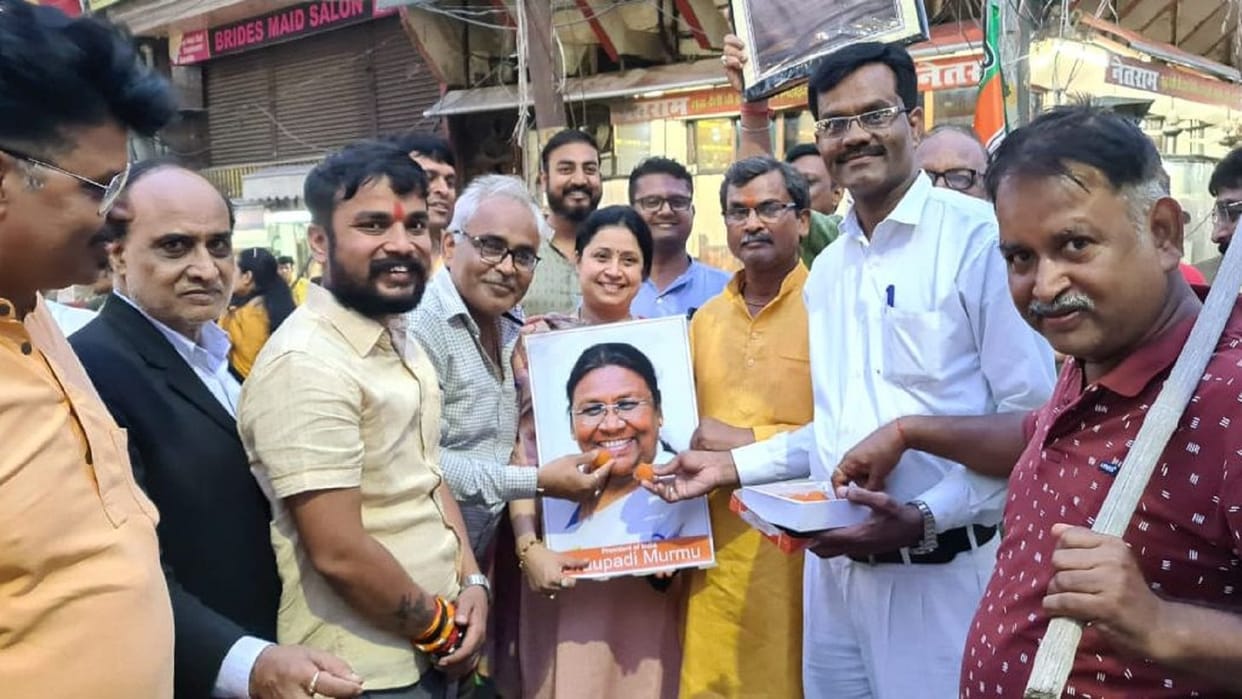 President election: BJP celebrates Draupadi Murmu's election as President