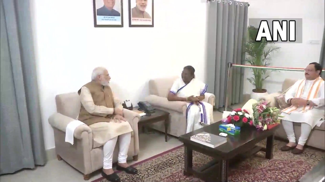 PM Modi and other leaders including President Kovind congratulated Draupadi Murmu for victory