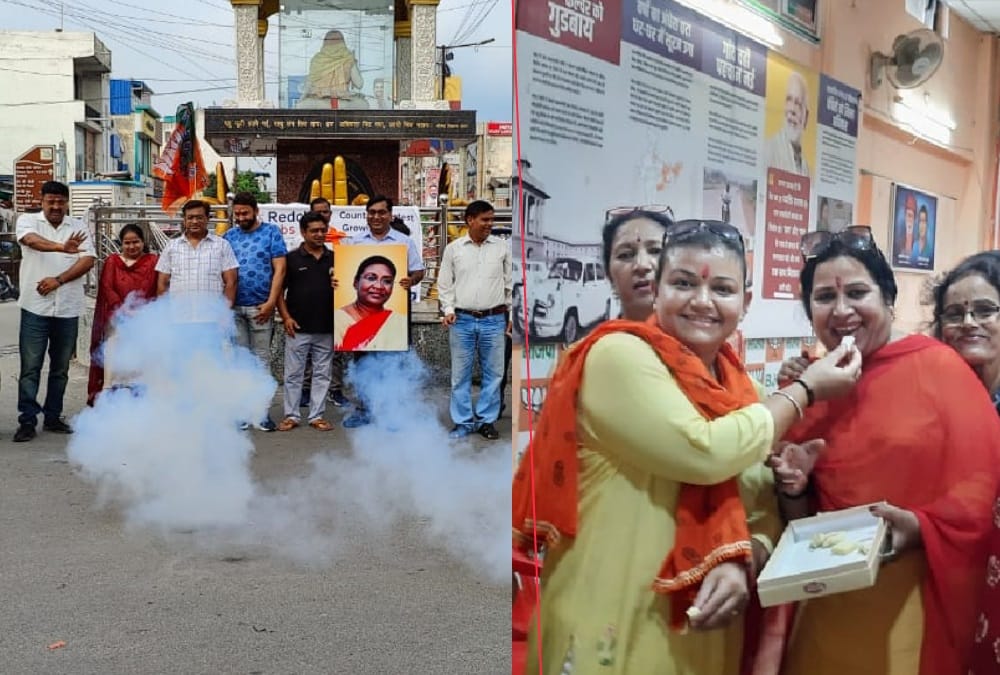 Presidential Election: Draupadi Murmu became new President of india bjp celebration in uttarakhand