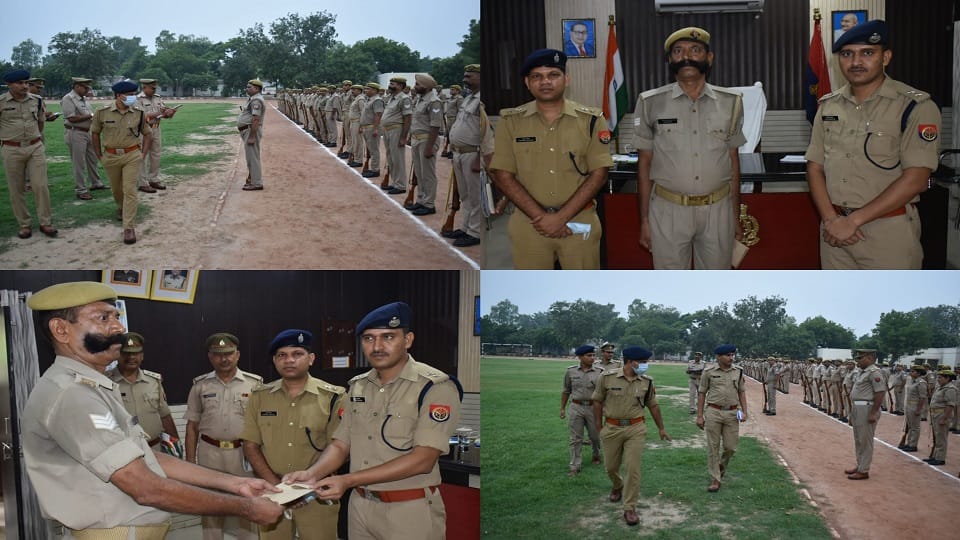 Agra SSP impressed by mustaches of head constable Ramveer Singh gave cash reward