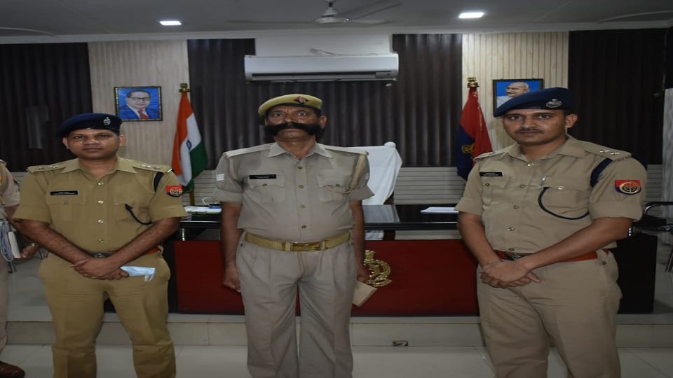 Agra SSP impressed by mustaches of head constable Ramveer Singh gave cash reward