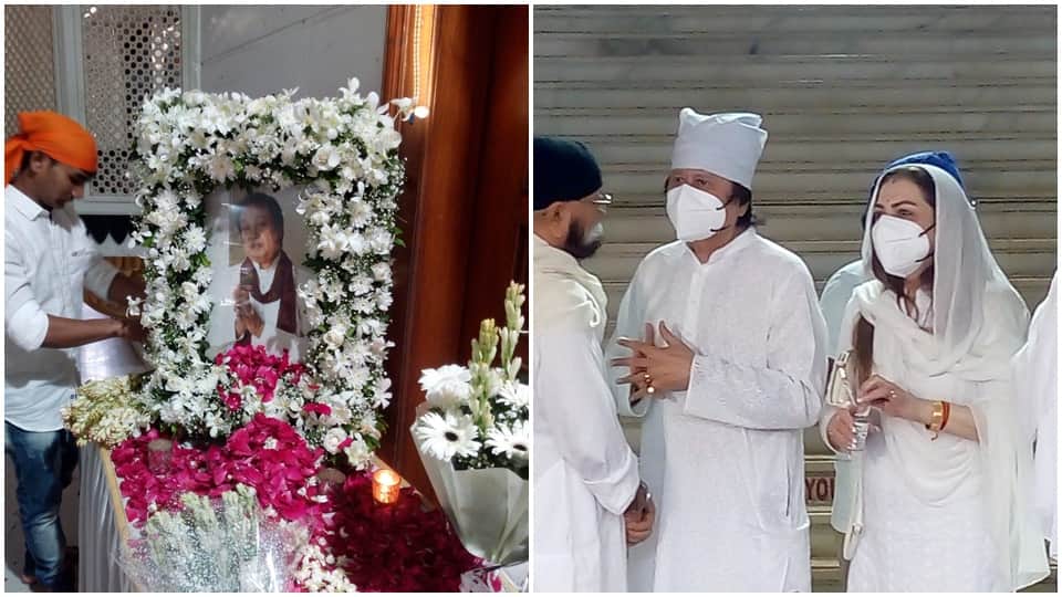Bhupinder Singh prayer meet Poonam Dhillon Rekha Bhardwaj Madhur Bhandarkar and others were present