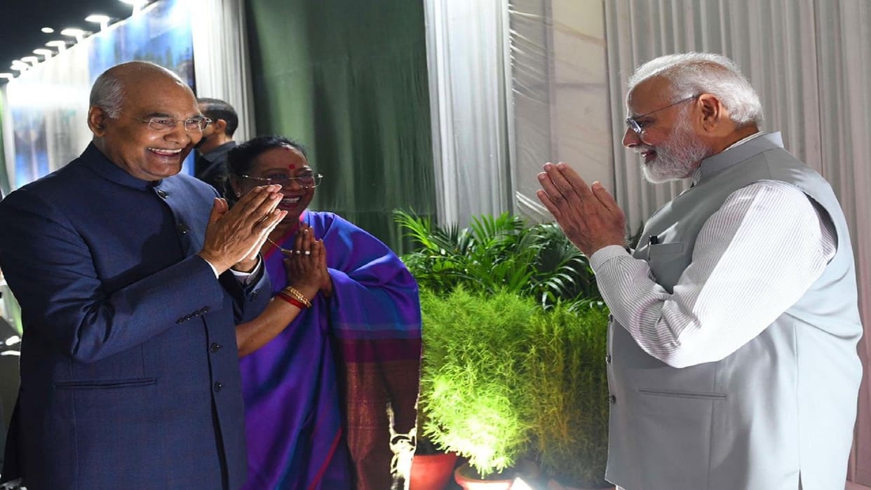 farewell dinner hosted by PM Narendra Modi for outgoing President Ram Nath Kovind in Delhi