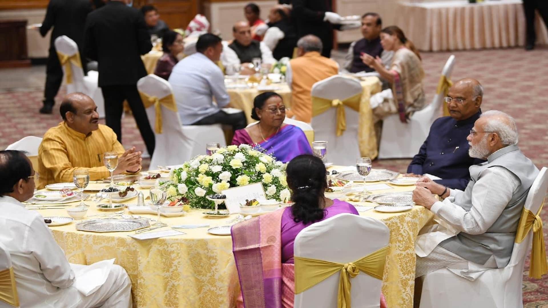 farewell dinner hosted by PM Narendra Modi for outgoing President Ram Nath Kovind in Delhi