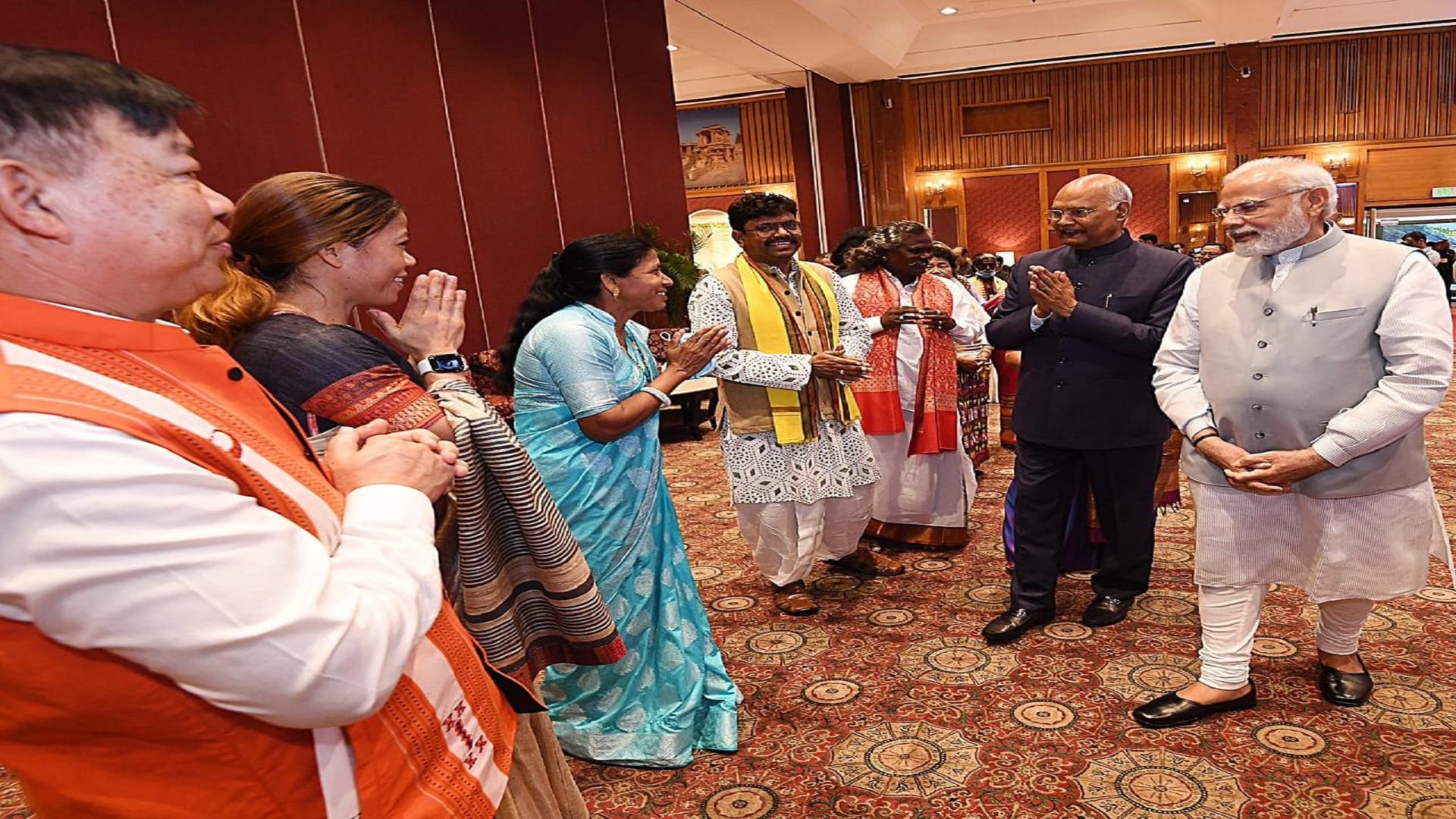 farewell dinner hosted by PM Narendra Modi for outgoing President Ram Nath Kovind in Delhi