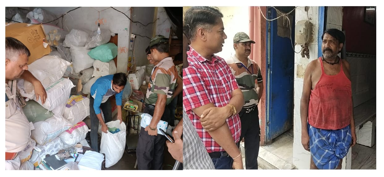 Municipal corporation kanpur big action, 5.43 quintal polythene seized,  pork meat destroyed