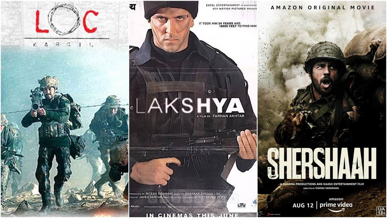 Watch These Movies Based on Kargil War Heroes From shershah lakshya loc kargil tango charlie