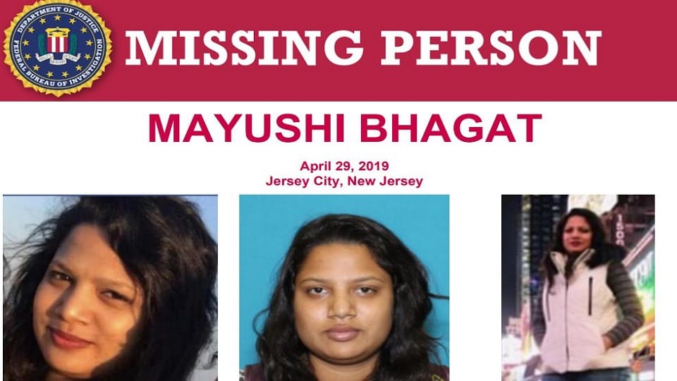 Mayushi Bhagat name included in FBI missing list