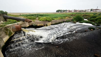 resolve of Namami Gange submerged in the confluence, 34 drains flowing in the Ganges even after