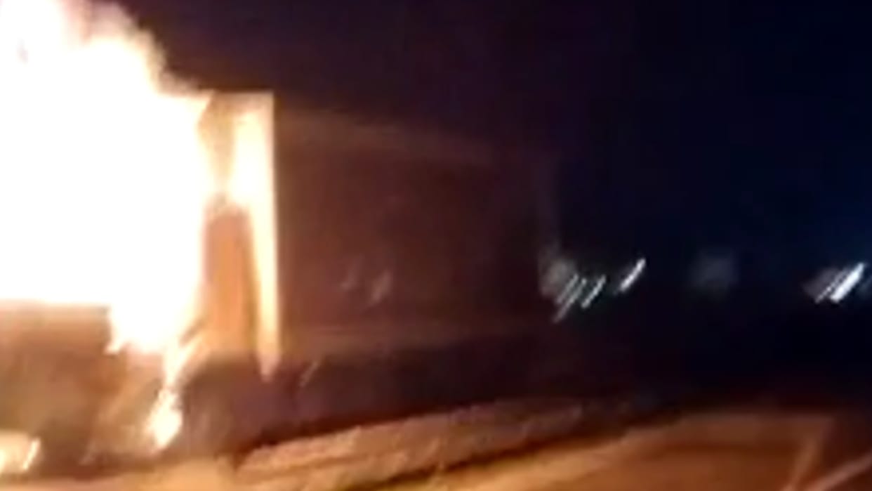 driver died after burning alive in a truck fire on near Bandanwara National Highway in Ajmer
