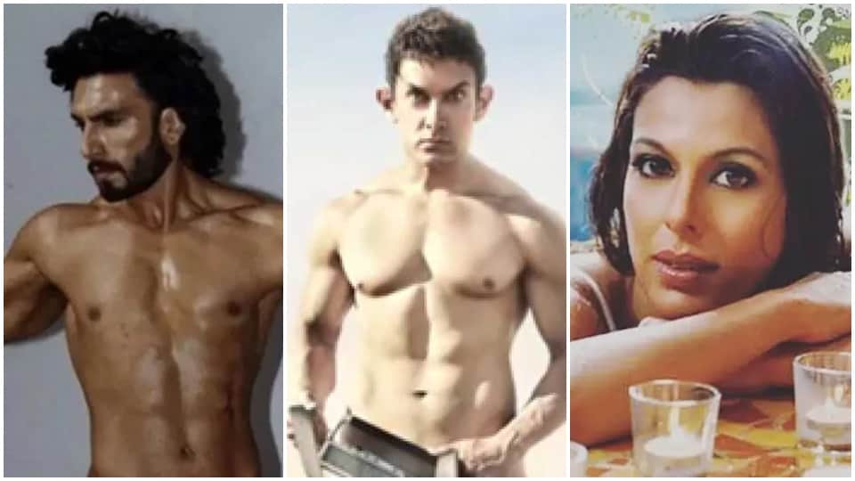 not ranveer singh but pooja bedi aamir khan and others also went without wearing clothes in front of camera