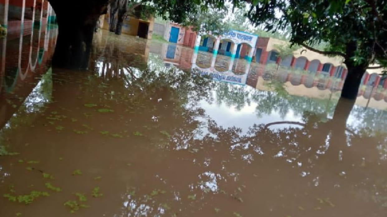 School became a pond, children refused to go to school, angry villagers set the lock