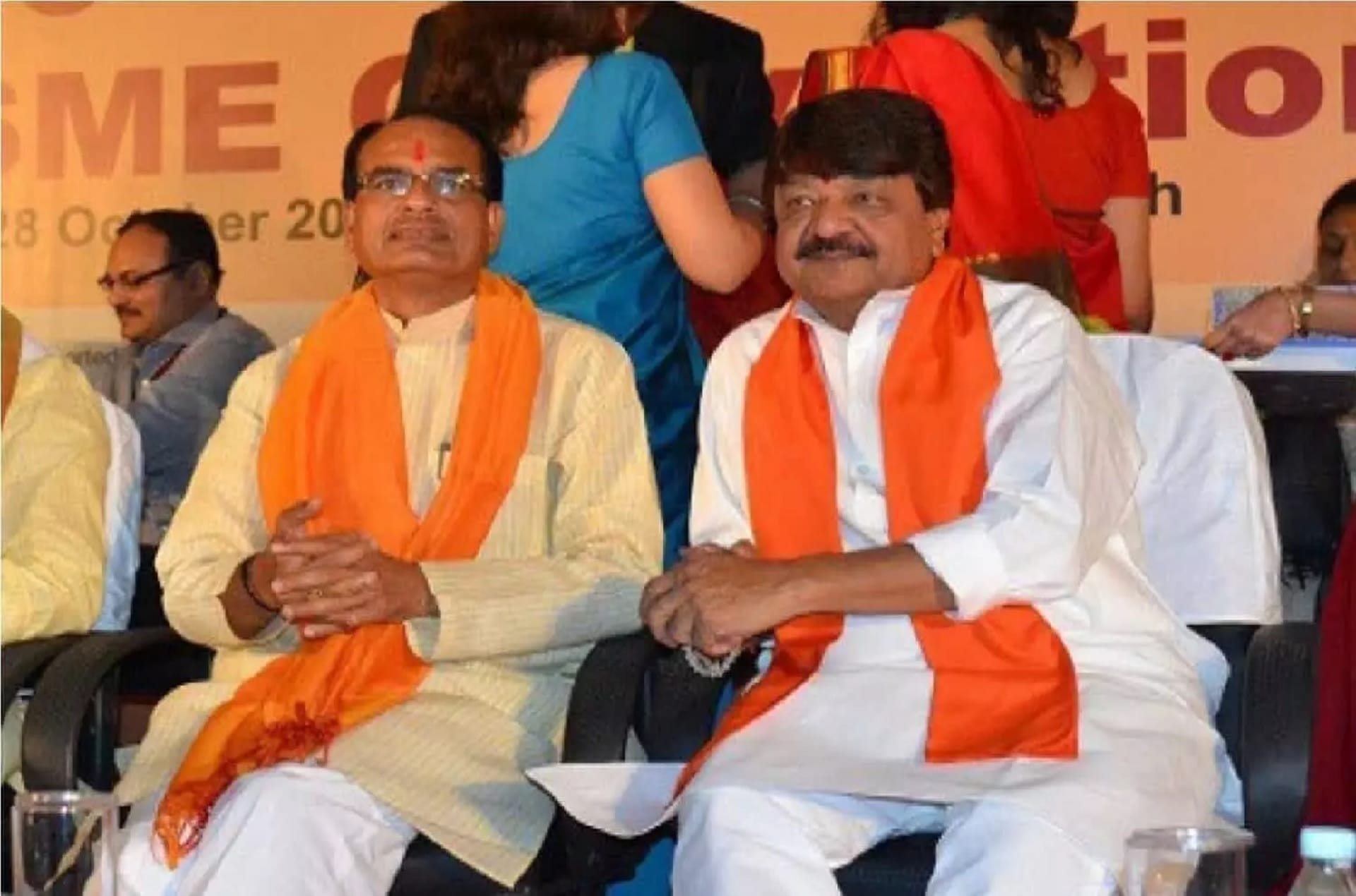 कैलाश विजयवर्गीय के साथ शिवराज सिंह चौहान