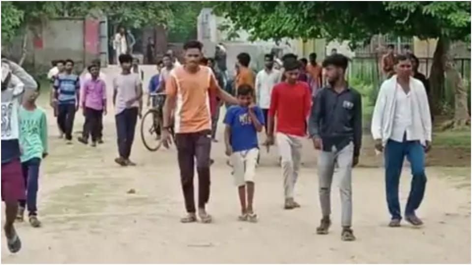 Teacher beat student with stick accused went on leave Bharatpur