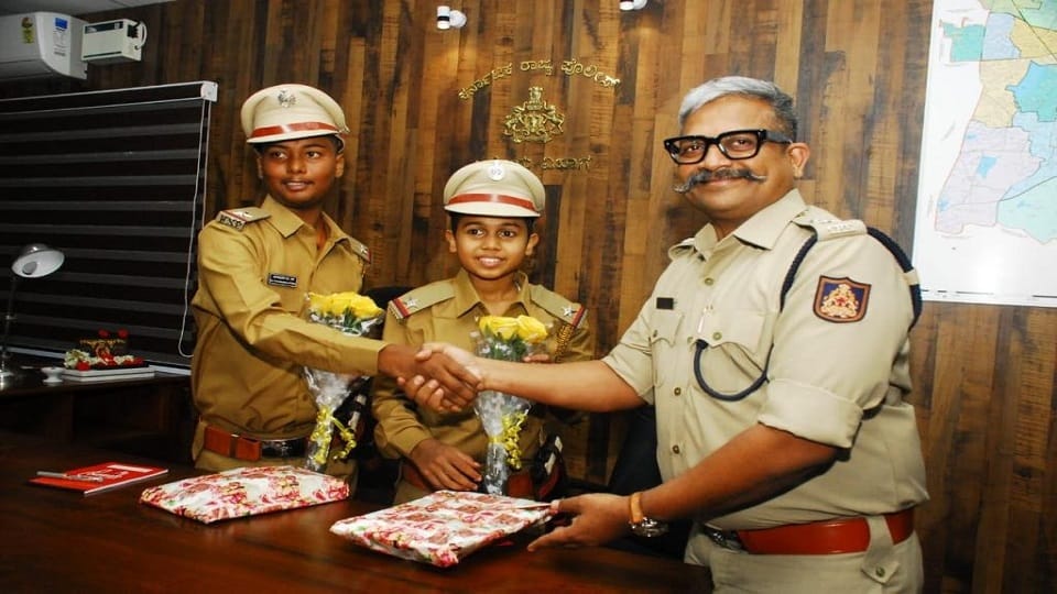 Cancer suffering children dream fulfilled by Bengaluru Police