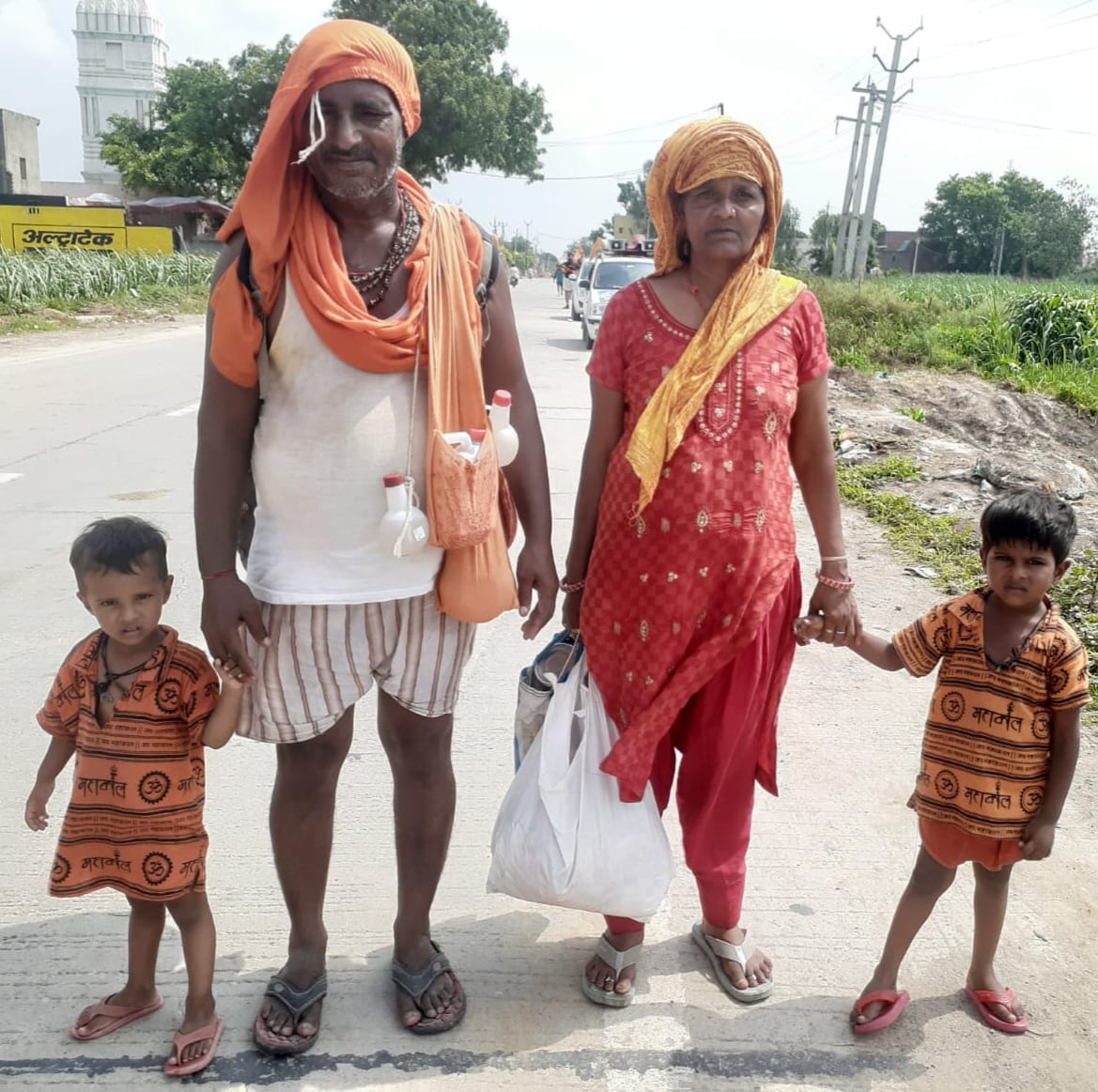 If the desired vow is fulfilled, then the Kanwars brought from Haridwar