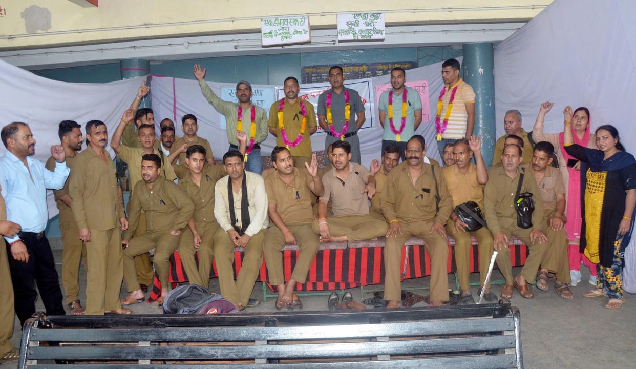 HRTC operators started a gradual fast for the demands