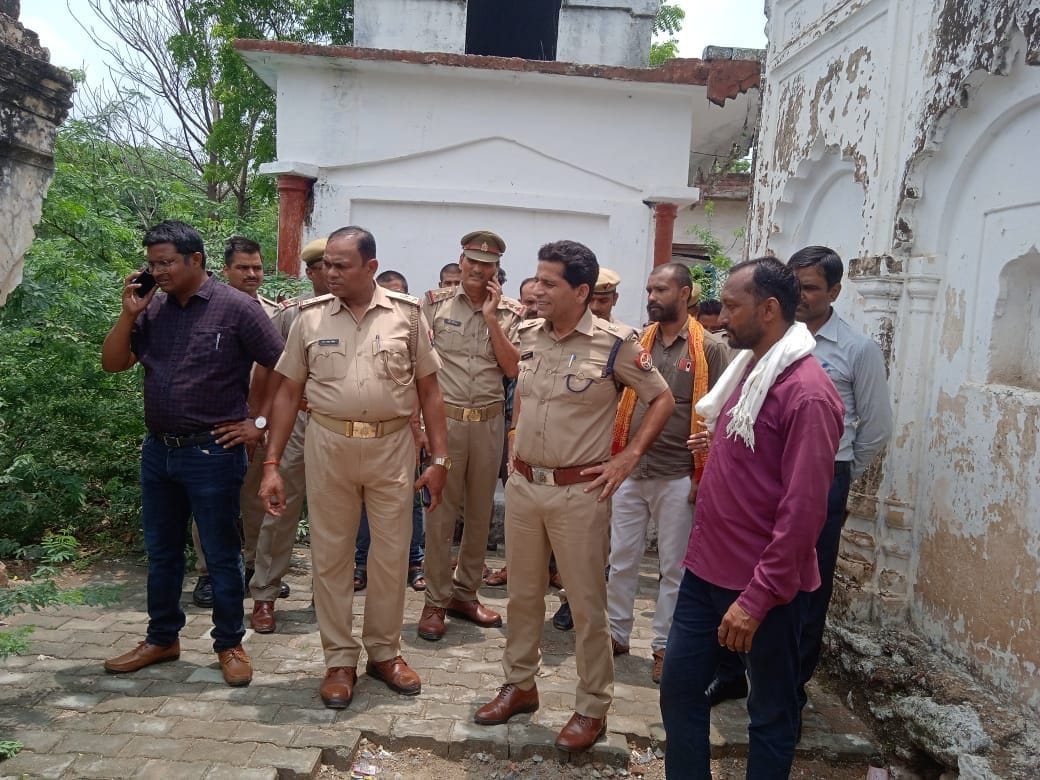 Piece of meat found near the temple, outrage