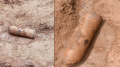 Muzaffarnagar: British time cannonball found in ground, hundreds of villagers reached to see