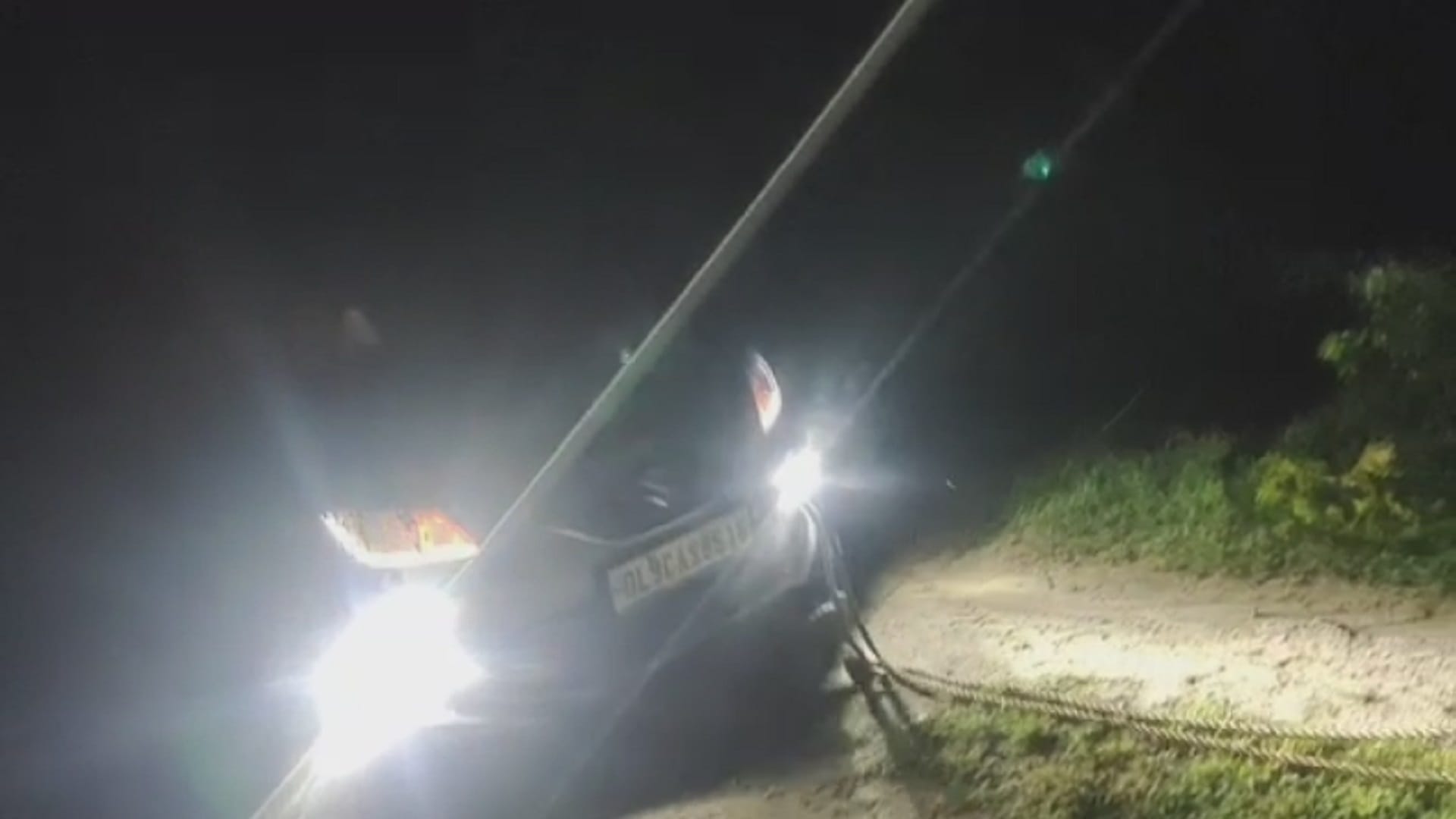 A foreign woman along with her family got stuck in the forest at night during route diversion in Bijnor