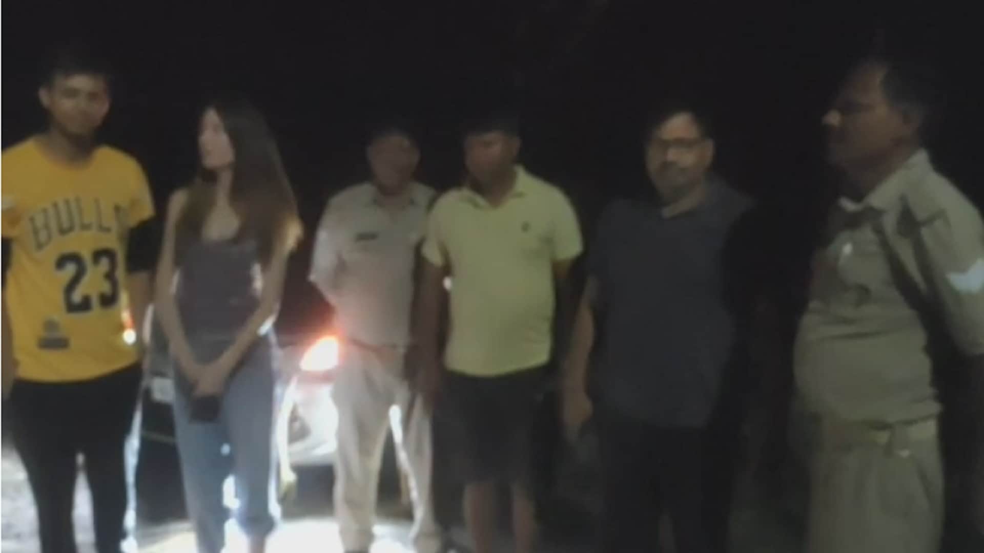 A foreign woman along with her family got stuck in the forest at night during route diversion in Bijnor