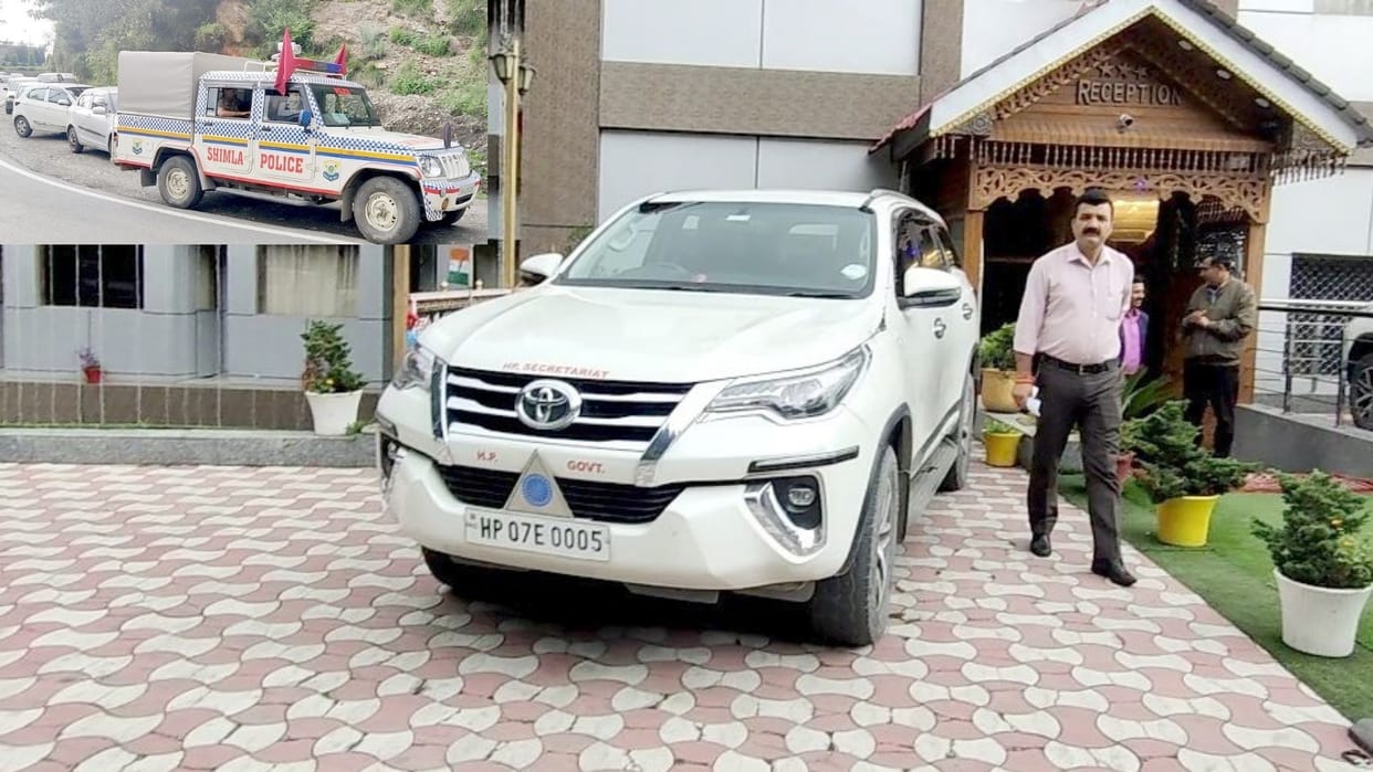 model code of conduct in shimla cabinet minister suresh bhardwaj attend party meeting in hotel
