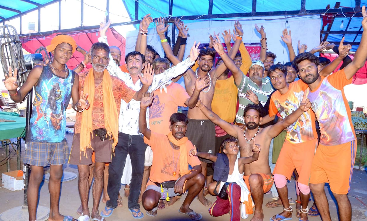 Kanwar camp of Shri Sangameshwar Mahadev Seva Dal resonated with the cheers of Bam-Bam Bhole,