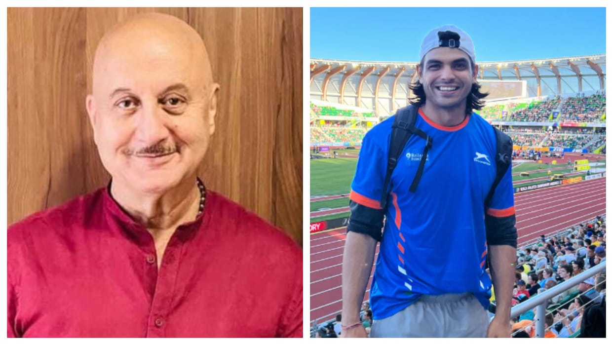 World Athletics Championships: Neeraj Chopra won Silver medal in indian History Anupam kher congratulates him