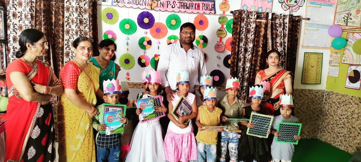 Radha with strong will changed school appearance