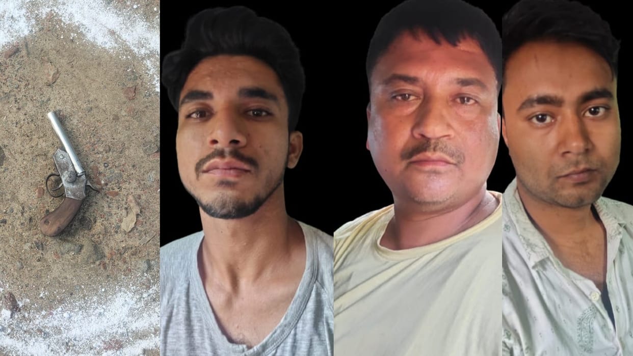 Three goons injured in police encounter in cantt Lucknow.