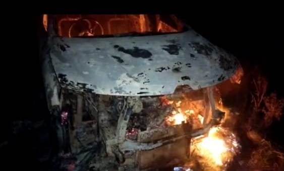 Hathras: Car caught fire due to short circuit