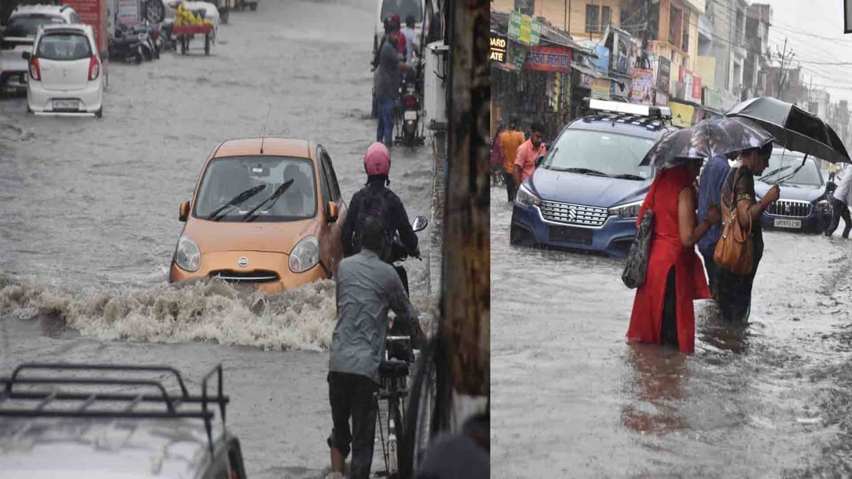 Kanpur: roads of Kanpur got damaged in the rain