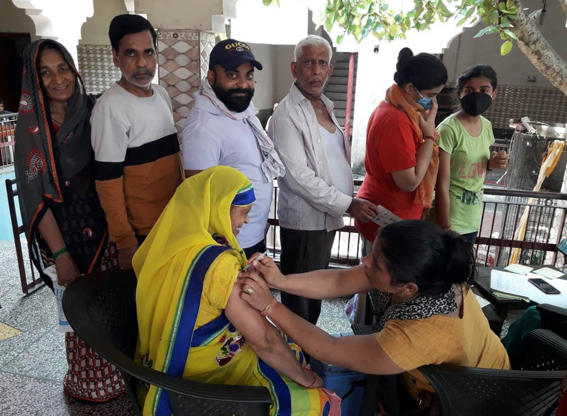 Free booster dose given to 1300 people