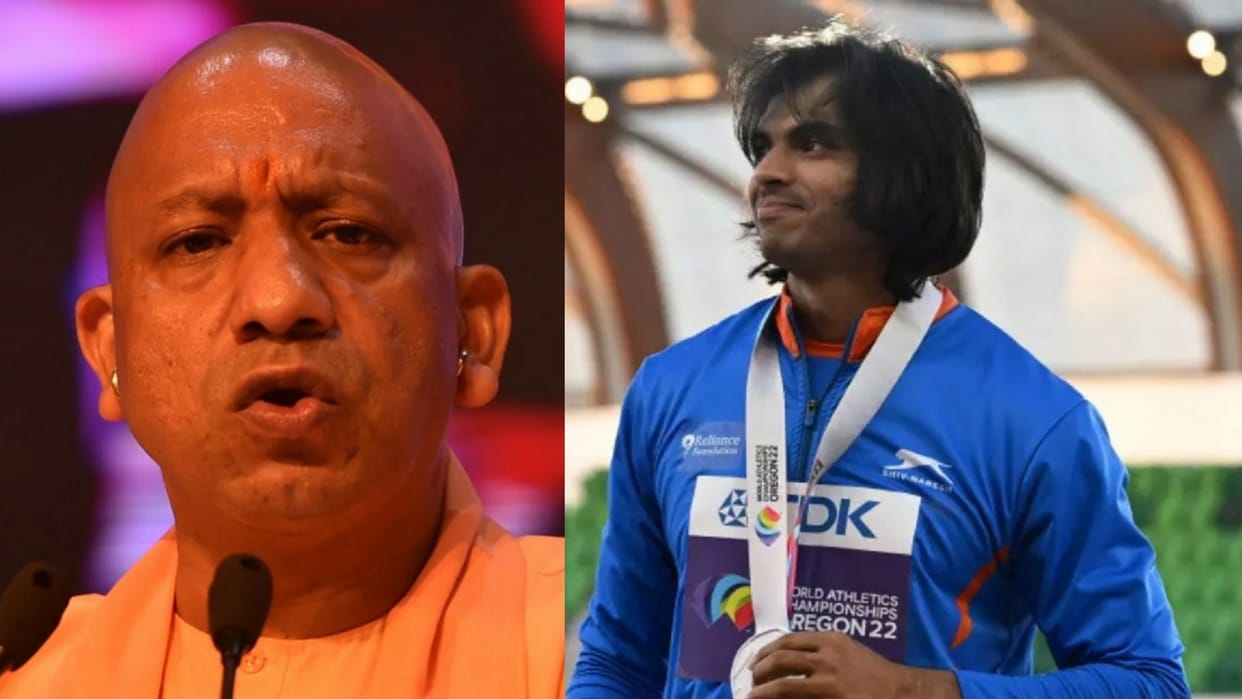 CM Yogi Adityanath congratulates Neeraj Chopra for winning silver in World Athletics Championships.