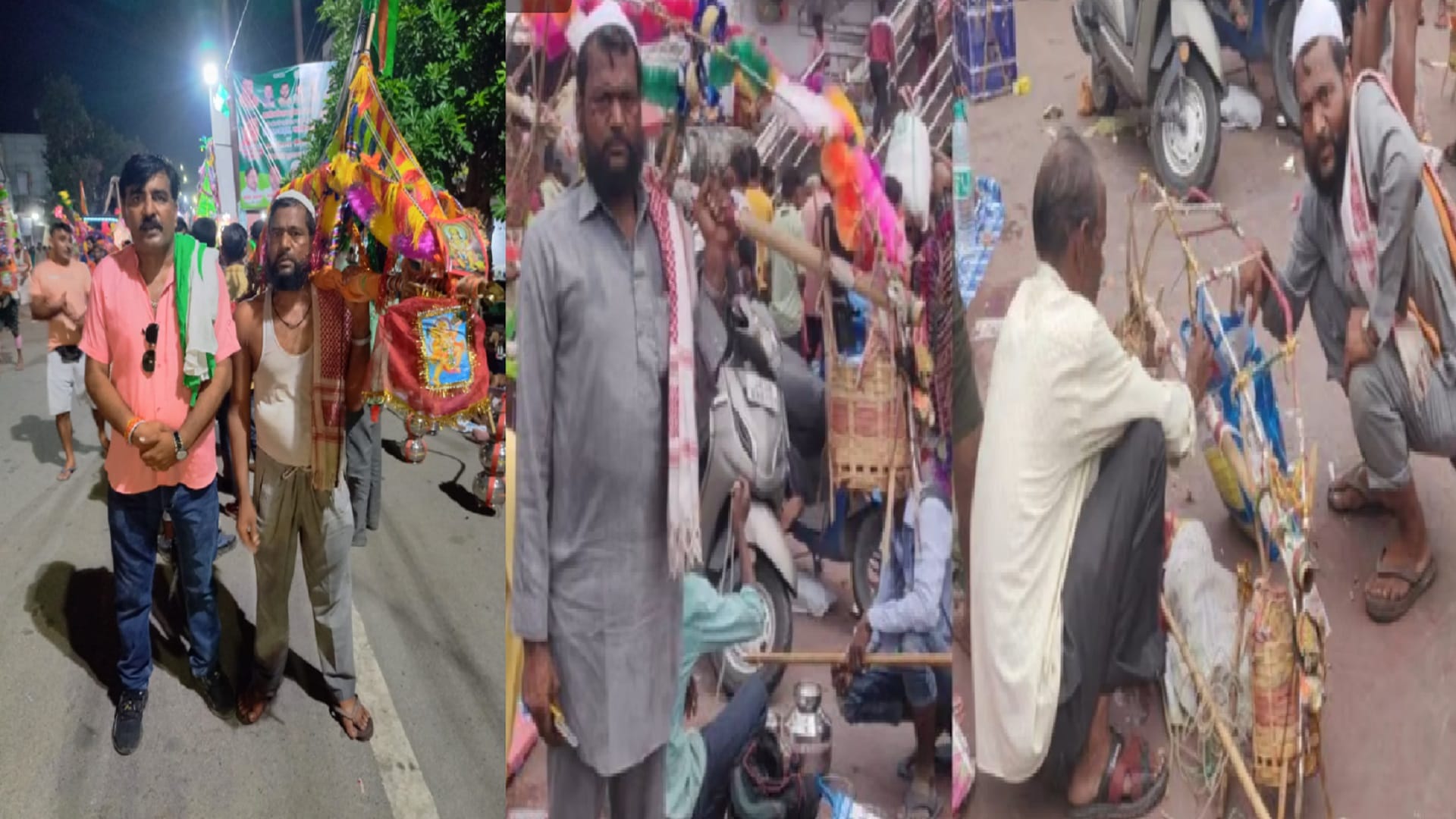 Babu Khan is welcomed with flowers in Baghpat see photos