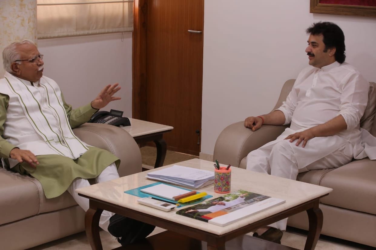 Kuldeep Bishnoi meets CM, Balsamand- Adampur farmers will get compensation soon