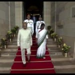 पूर्व राष्ट्रपति कोविंद के साथ द्रौपदी मु्र्मू