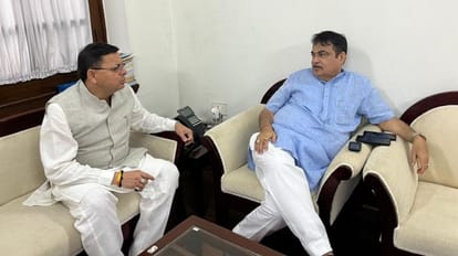 CM Dhami expressed gratitude to Nitin Gadkari developed for extension of NH7 from Dehradun to Haridwar