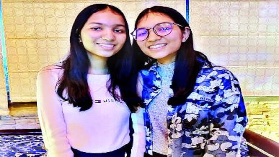 CISCE ISC 12th Results 2022 Twin sisters Kajal Singhal and Palak Singhal topped