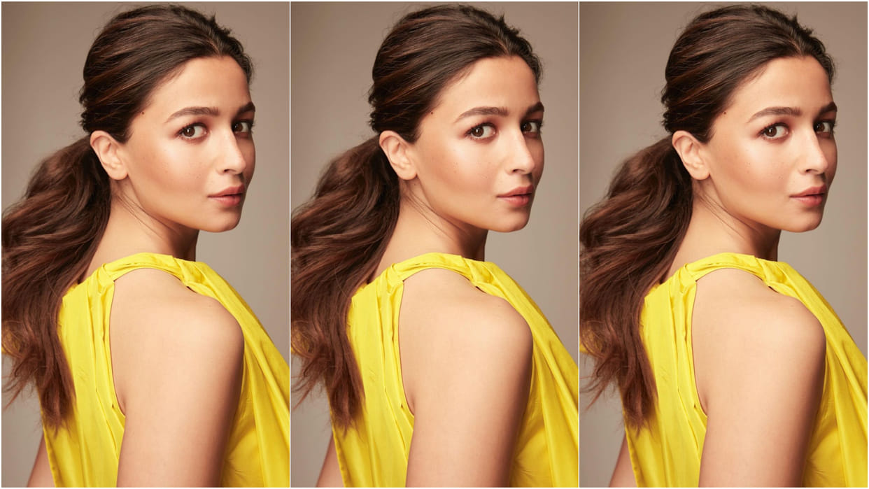 alia bhatt steals limelight with pregnancy glow in darlings trailer launch wear yellow short dress