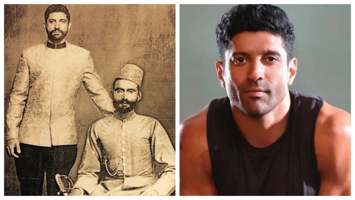 Farhan Akhtar shares photo with late great grandfather Muztar Khairabadi says My family thinks I look like him