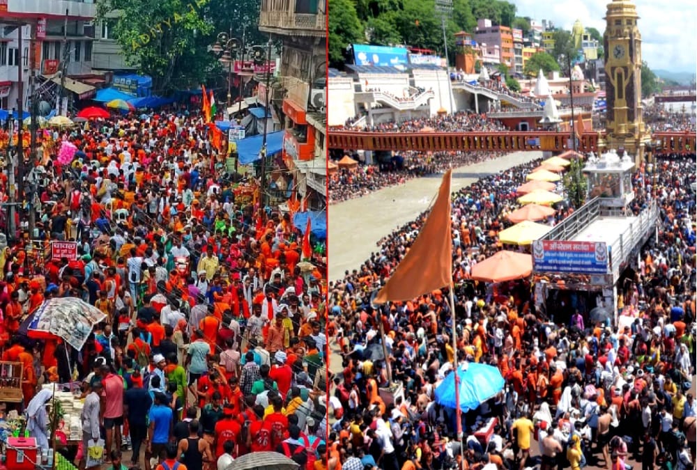 Kanwar Yatra 2022: More Than Three Crore Kanwariya Reached Haridwar Till Now