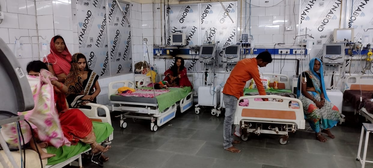 Bed full in General, ICU and PICU wards