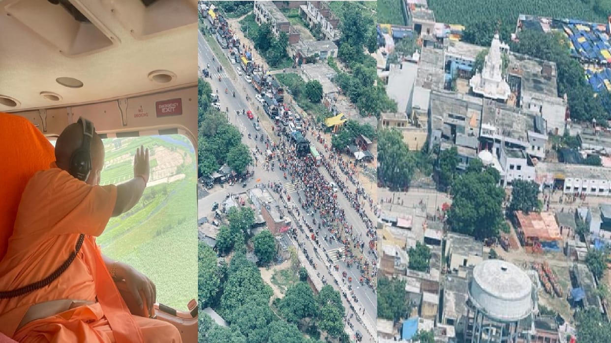 ATS force first time posted on Puramahadev temple and CM Yogi Adityanath took stock of the security of the hel